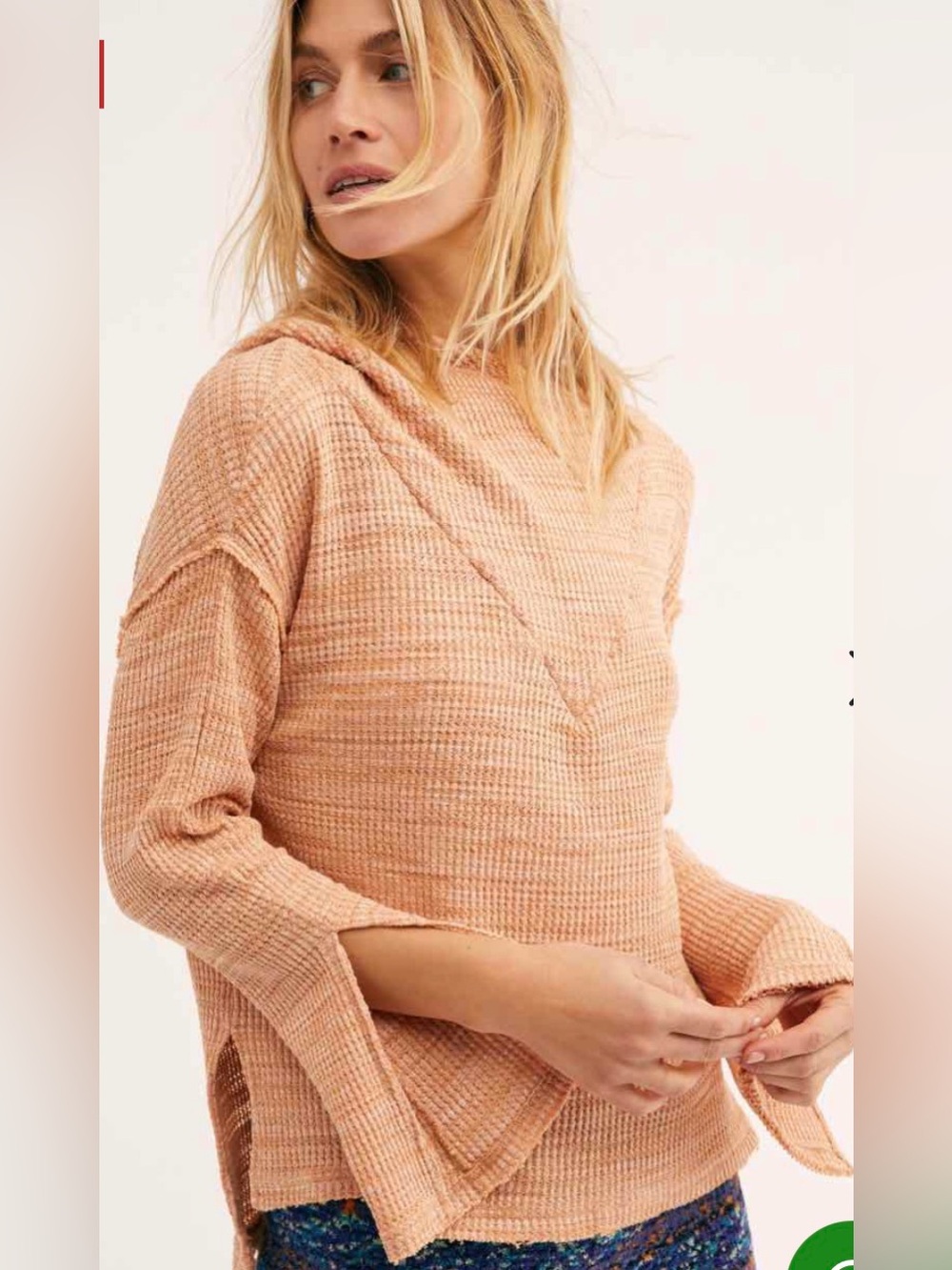 Free People “Erica Hoodie”in Gray